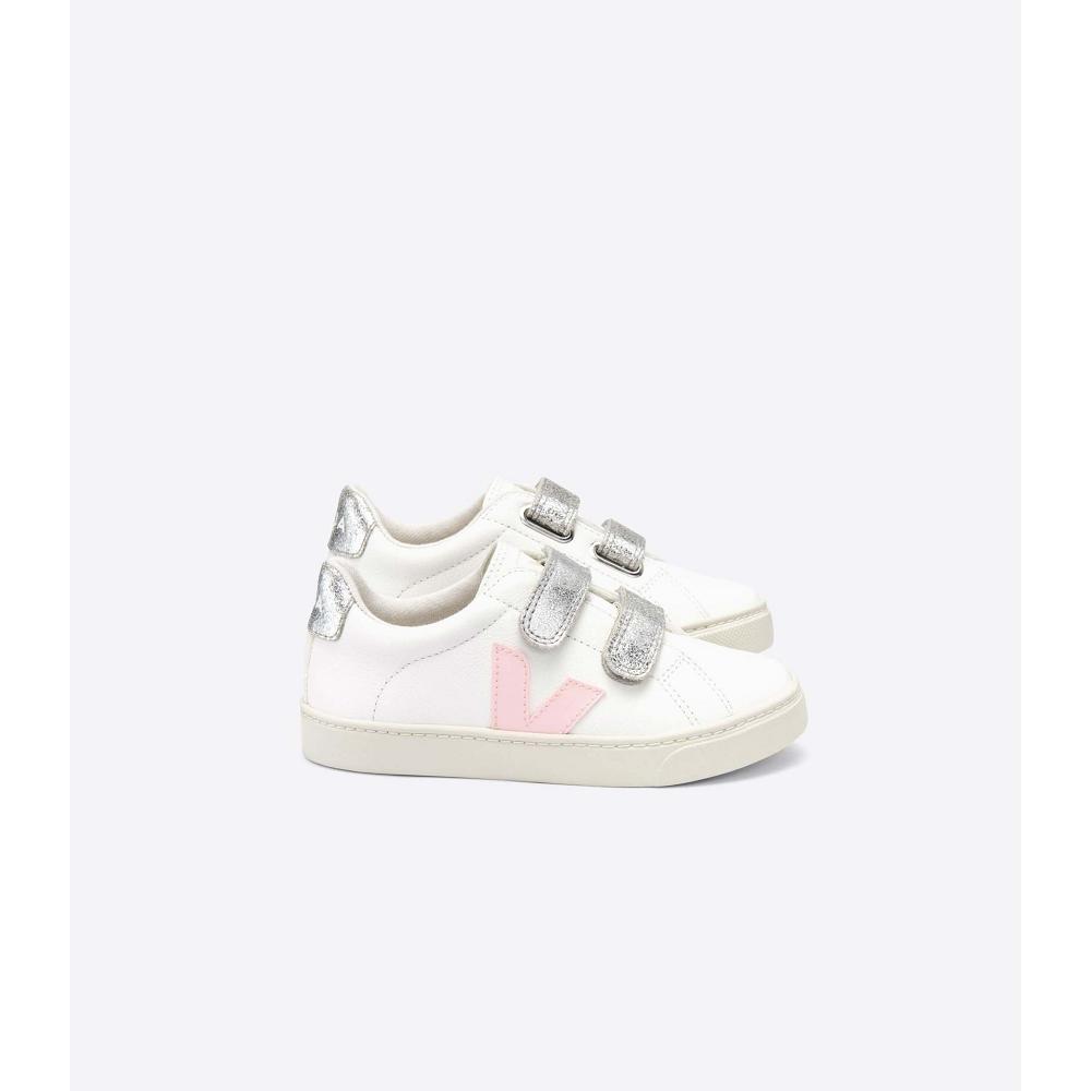 Veja ESPLAR CHROMEFREE Kids\' Shoes White/Pink | CA 731PJJ